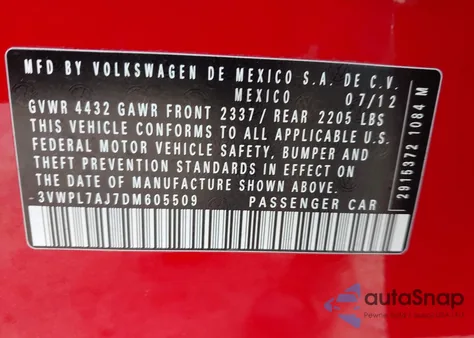 2013 Volkswagen Jetta Sportwagen 2.0L Tdi from USA, damaged, VIN 3VWPL7AJ7DM605509